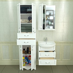 СанТа Зеркальный шкаф Верона 50 L – фотография-4